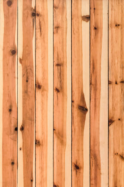istock Knotted Pine Wood Wall Paneling Detail 1042349838