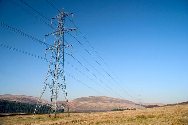 istock Pylon on moorland 104234988