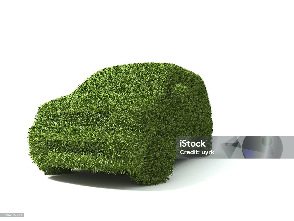 Ecológica de coche - Foto de stock de Blanco - Color libre de derechos