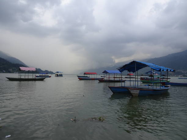 istock Boats in Pokhara 1042366352