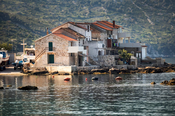 istock Peaceful morning in little harbour 1042369324