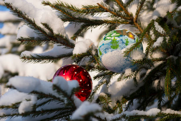 istock Christmas tree. New year. Snow. Winter. 1042380696