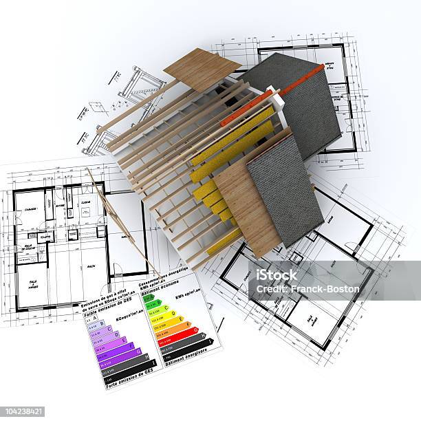 省エネ構造の空からの眺め - 3Dのストックフォトや画像を多数ご用意 - 3D, イラストレーション, カラー画像