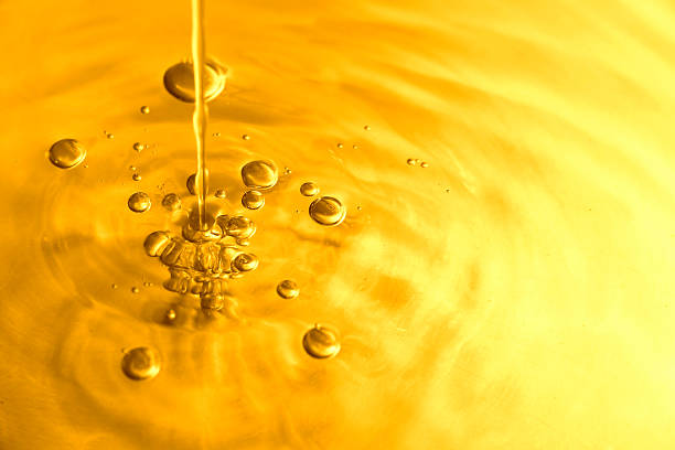 golden bubbles - textured industry yellow abstract stock-fotos und bilder