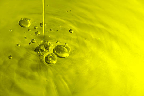 Cтоковое фото Оливковое масло пузырьки