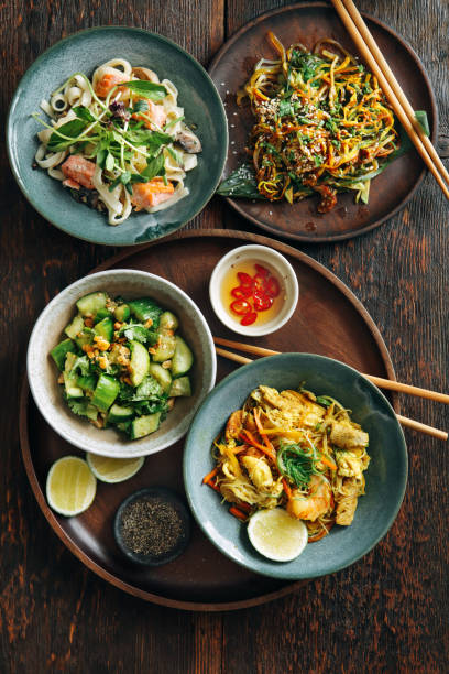 istock Bowls with Japanese food 1042391796