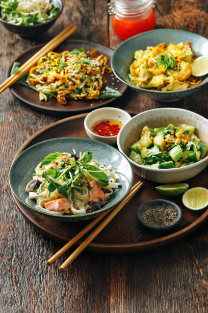 istock Bowls with Japanese food 1042391808