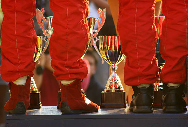 Detail from Podium  standing on subway platform stock pictures, royalty-free photos & images