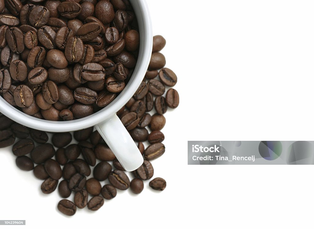 Кофе Кубок кофейных зерен - Стоковые фото Ароматический роялти-фри