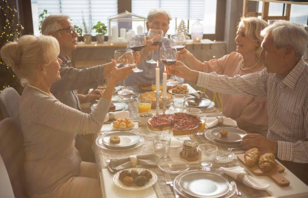 istock Positive atmosphere on senior party 1042396592