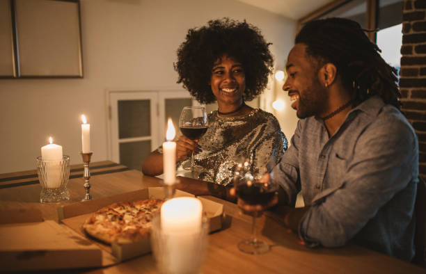 istock Romantic pizza evening at home 1042398854