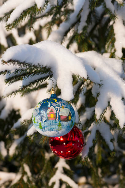 istock Christmas tree. New year. Snow. Winter. 1042399484