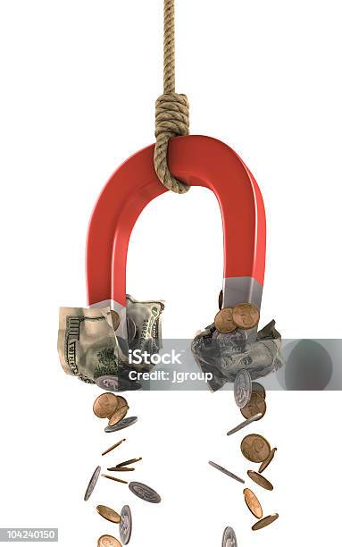 Making Money Stock Photo - Download Image Now - Currency, Magnet, Love At First Sight