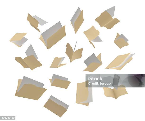 Scattered Folders Stock Photo - Download Image Now - Administrator, Archives, Authority