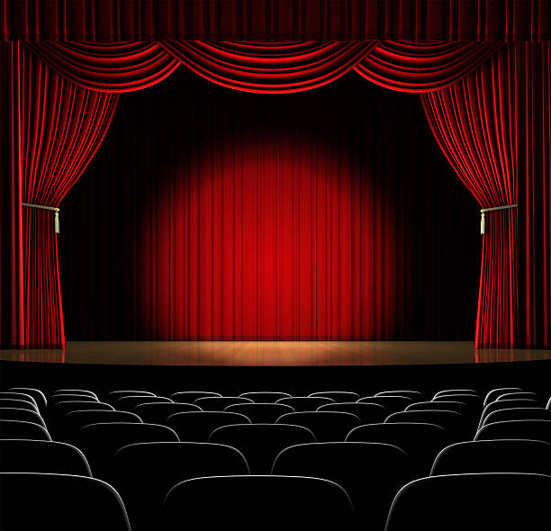 en el punto de luz - stage theater theatrical performance curtain seat fotografías e imágenes de stock