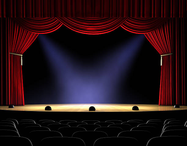 занавески up - stage theater theatrical performance curtain seat стоковые фото и изображения