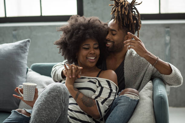 istock Romantic couple have cozy weekend 1042410274