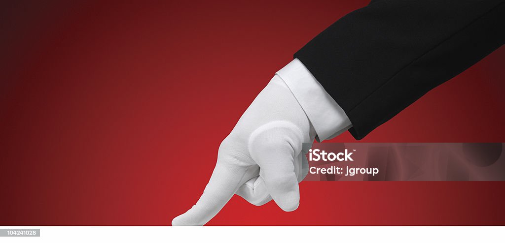 White Glove Test  Service Stock Photo