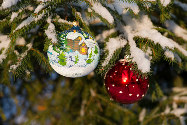 istock Christmas tree. New year. Snow. Winter. 1042410740