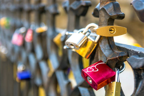 istock Padlocks on the Charles Bridge, Prague 1042411128