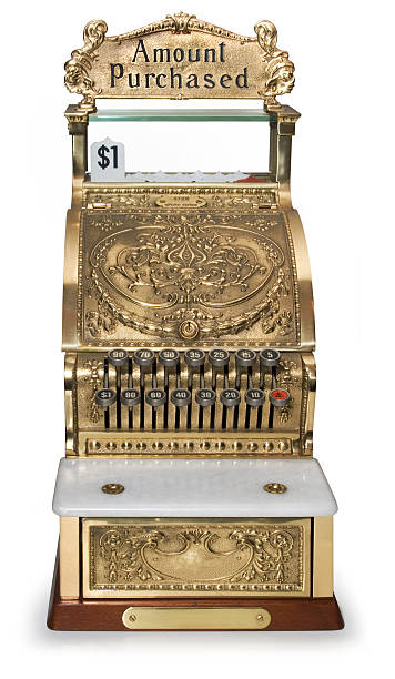 istock Vintage cash register front view 104241128