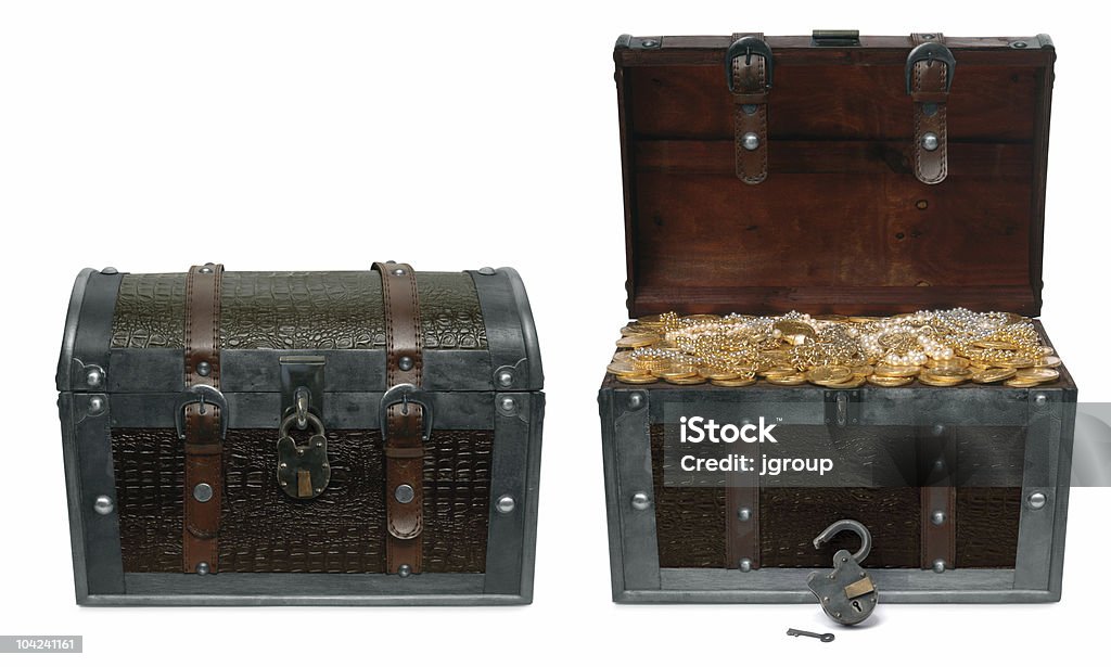 Treasure Chests on white  Treasure Chest Stock Photo