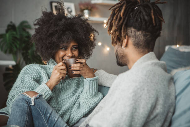 istock Romantic couple have cozy weekend 1042412046