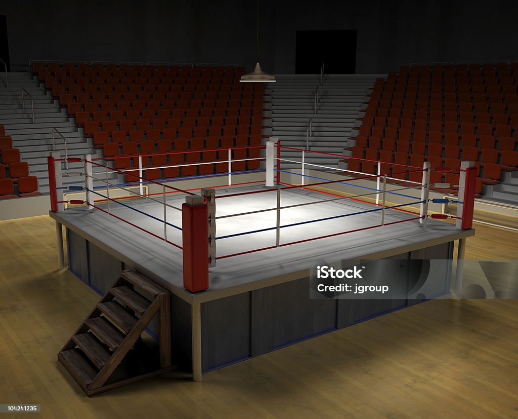 Boxe Arena - Foto de stock de Ringue de Boxe royalty-free