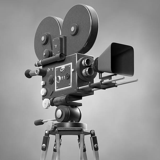 Old Fashoned Movie Camera  vintage camera stock pictures, royalty-free photos & images