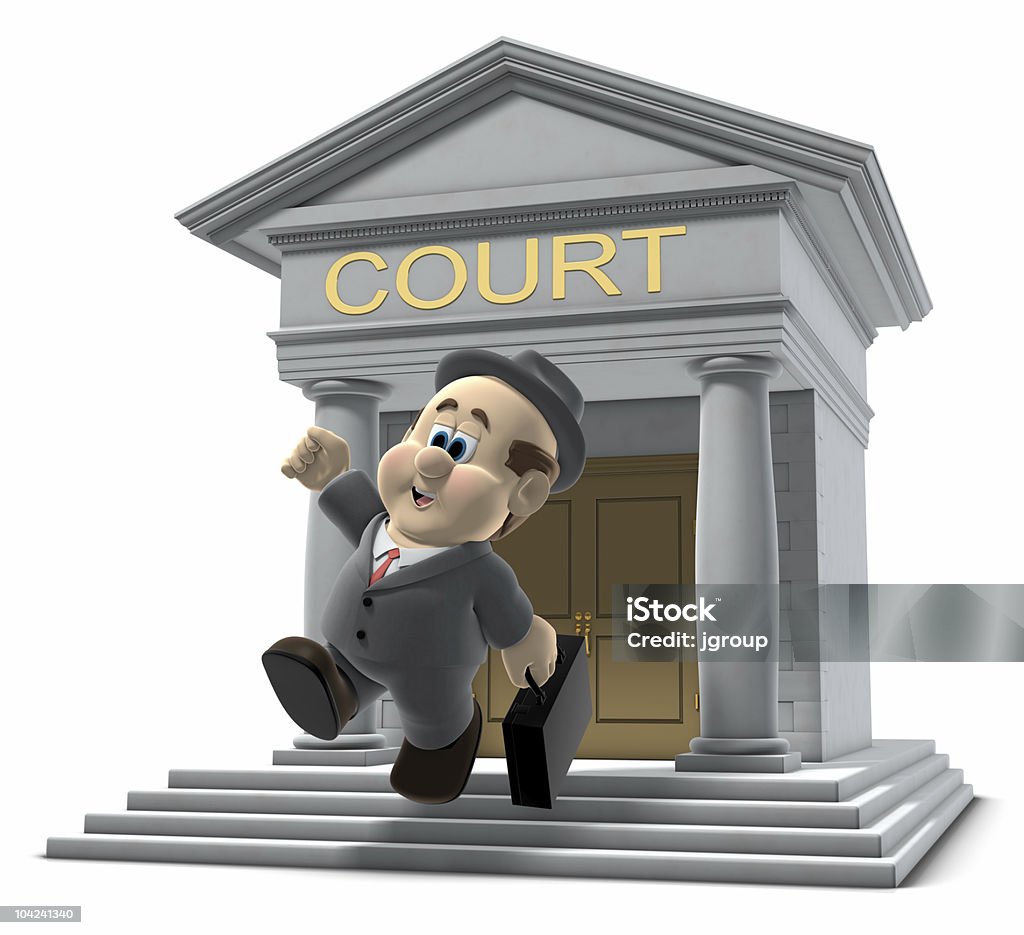 Wilfred quitter le court house - Photo de Avocat - Juriste libre de droits