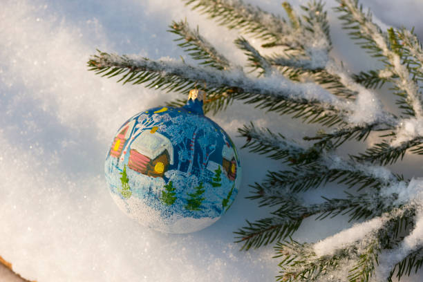istock Christmas tree. New year. Snow. Winter. 1042415222