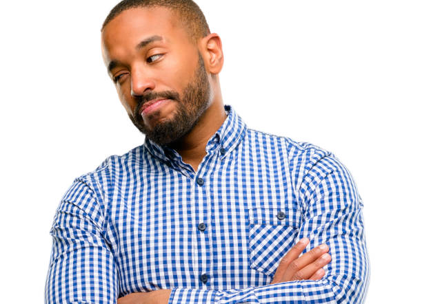 istock African american man with beard irritated and angry expressing negative emotion, annoyed with someone 1042415364