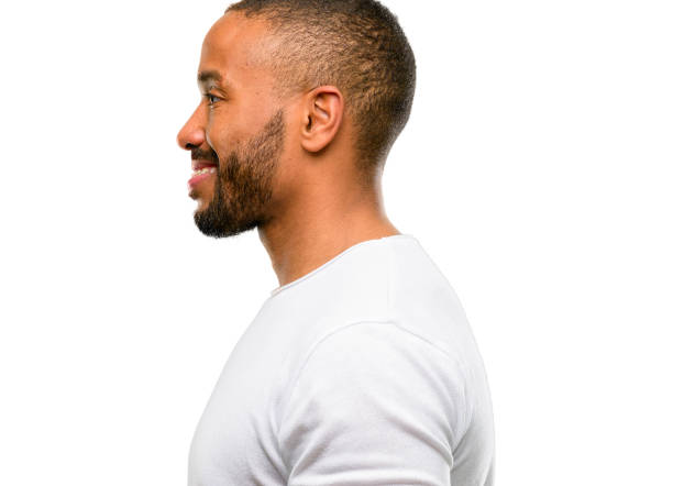 istock African american man with beard side view portrait 1042415422