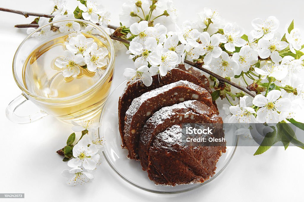 Dessert al cioccolato - Foto stock royalty-free di Bianco