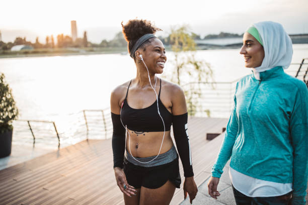 istock Friends working out together 1042425416