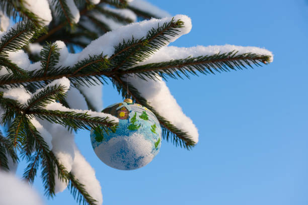 istock Christmas tree. New year. Snow. Winter. 1042428654