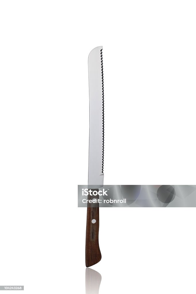 Hochwertige Küche Brotmesser, isoliert auf weiss - Lizenzfrei Brotmesser Stock-Foto