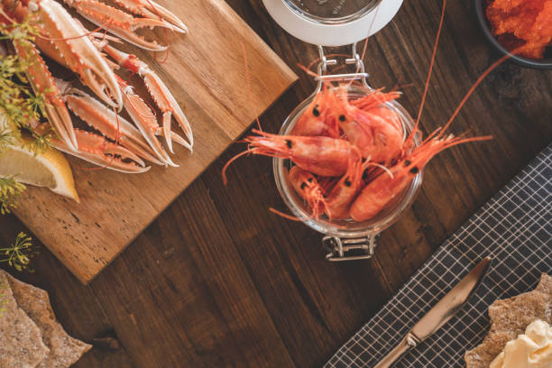 istock Seafood at a traditional Swedish crayfish party 1042433100