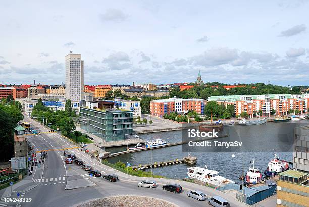 Stoccolma Hammarby Hamnen Sodra - Fotografie stock e altre immagini di Södermalm - Södermalm, Porto marittimo, Svezia