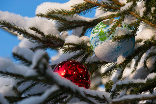 istock Christmas tree. New year. Snow. Winter. 1042437906