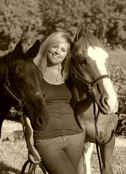 istock Teen Model (18)  and her Horses 104243982