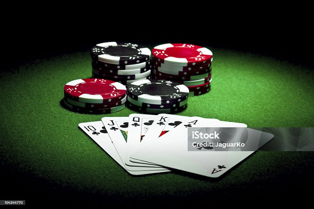 Spielen Sie poker - Lizenzfrei Poker Stock-Foto