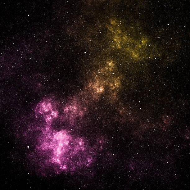 istock Yellow & purple abstract star nebula 104245160