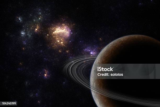 Space Stars And Planet Stock Photo - Download Image Now - Abstract, Astronomy, Backgrounds