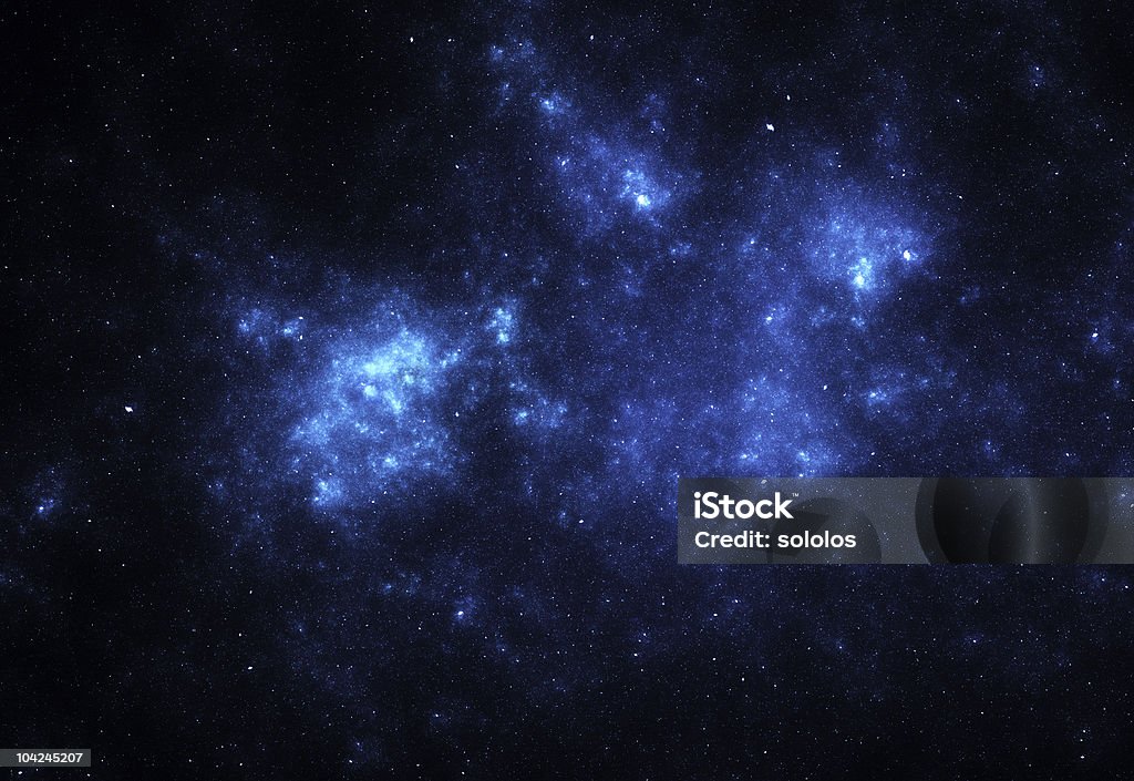 Bright blue space nebula Bright blue space nebula, stars background Nebula Stock Photo