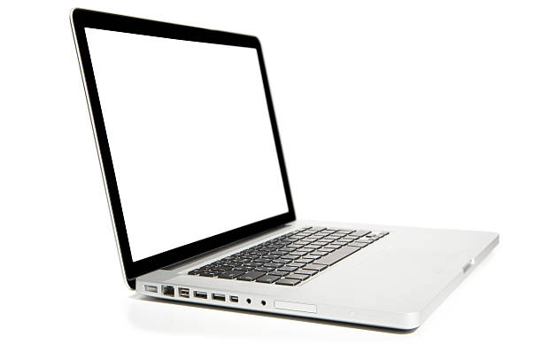 istock New laptop with white screen. 104246925