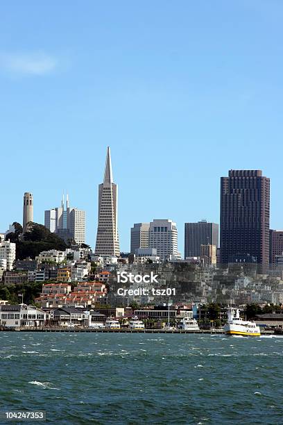 San Francisco Downtown Stock Photo - Download Image Now - Architecture, Bay of Water, Blue