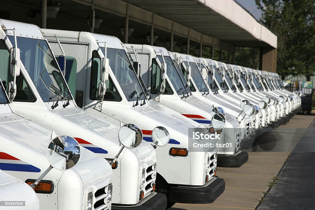 Почтовой доставки грузовиков - Стоковые фото Почтовая Служба Сша роялти-фри