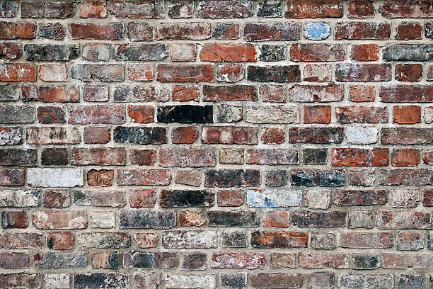Old brick wall background stock photo