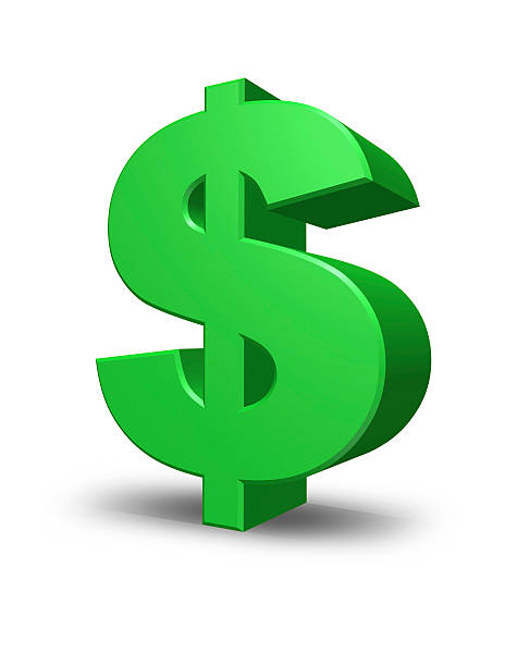 istock Green dollar sign in green and white 104248221